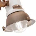 Cerámica de pared ajustable y centro de atención de metal Kendra Ferroluce Viadurini