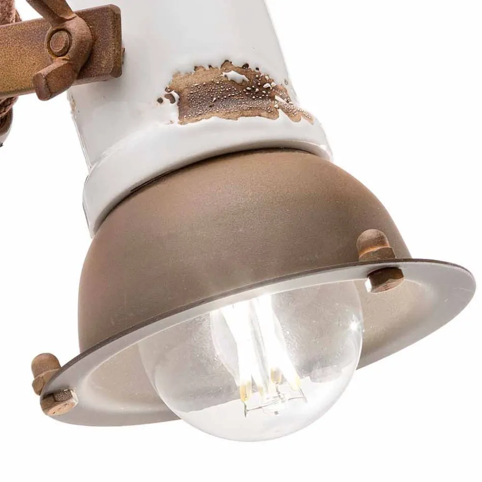 Cerámica de pared ajustable y centro de atención de metal Kendra Ferroluce Viadurini