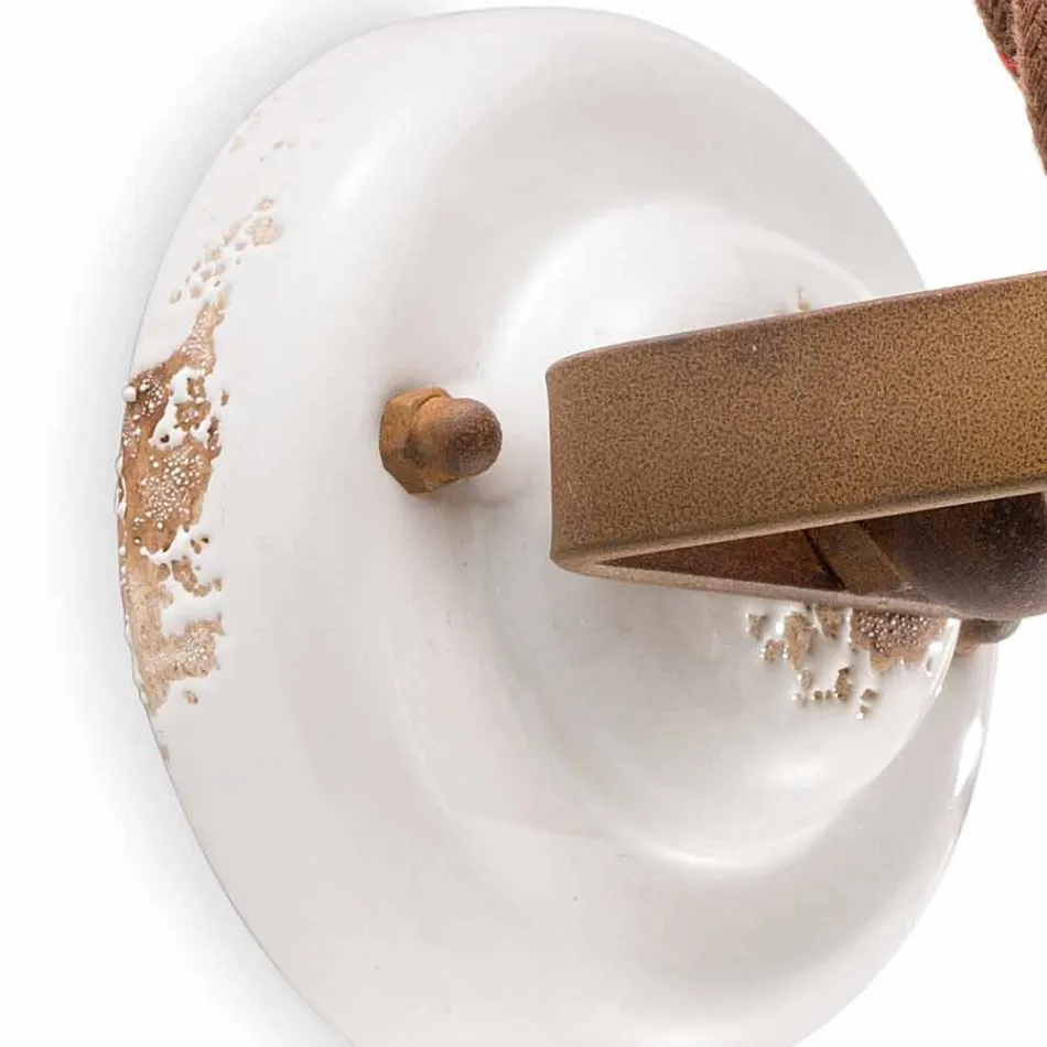 Cerámica de pared ajustable y centro de atención de metal Kendra Ferroluce Viadurini