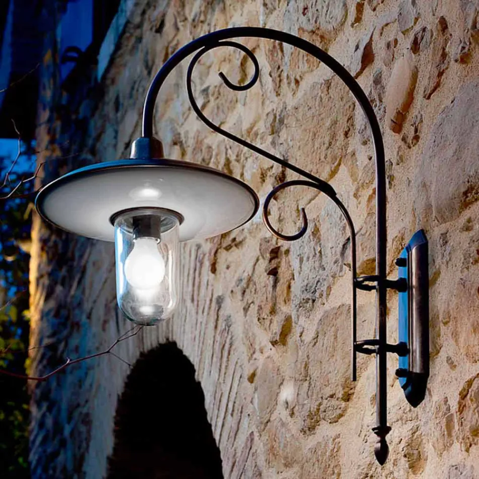 Cobre apliques Otello, latón, vidrio, aluminio Viadurini