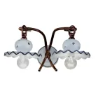 pared de cerámica de pared decorado a mano Ferroluce Roma Viadurini