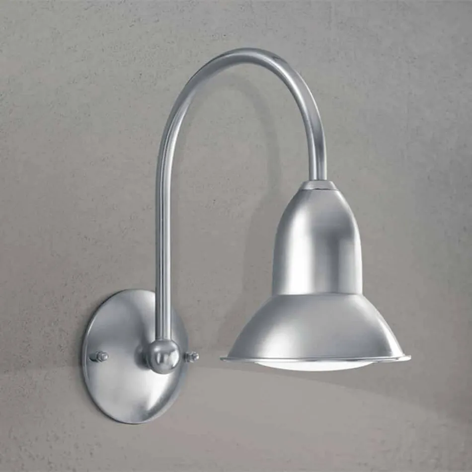 Muro exterior acabado de níquel metal Jasmine Viadurini