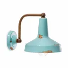 Pared de la vendimia centro de atención de cerámica hecha a mano Sandra Ferroluce Viadurini