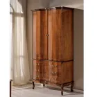 Armario Clásico de Madera con 2 Puertas y 3 Cajones Made in Italy - Lujo Viadurini