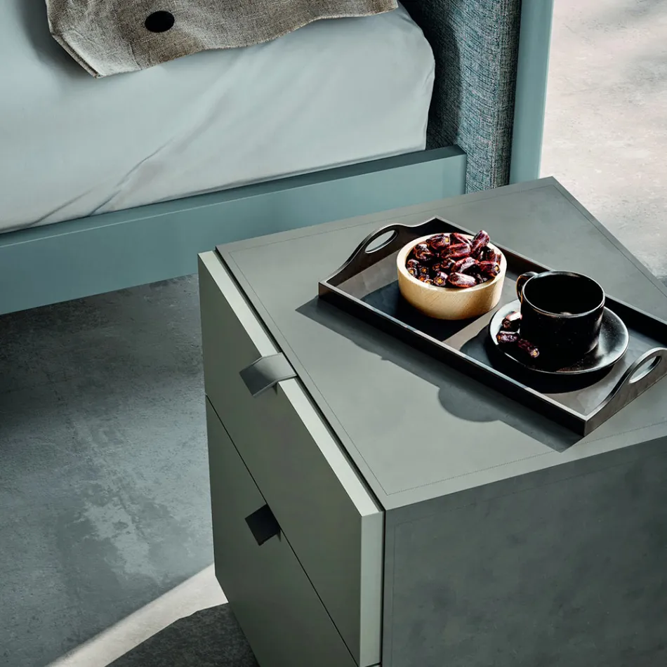 Muebles de dormitorio con 4 elementos de estilo moderno Made in Italy - Eletta Viadurini