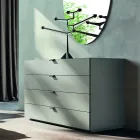 Muebles de dormitorio con 4 elementos de estilo moderno Made in Italy - Eletta Viadurini