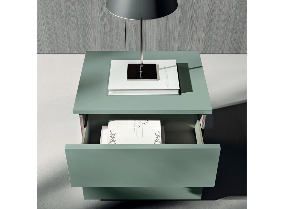 Muebles de dormitorio de lujo Made in Italy de 5 elementos - Cristina Viadurini