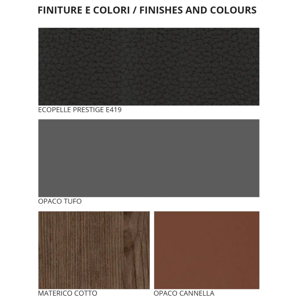 Muebles de dormitorio de 5 elementos Made in Italy Luxury - Zakynthos Viadurini