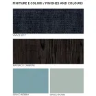 Muebles de dormitorio con 7 elementos de estilo moderno Made in Italy - Polinesia Viadurini