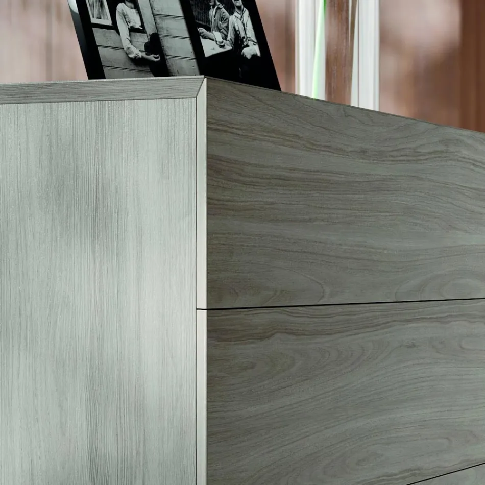 Muebles de dormitorio doble con 4 elementos Made in Italy - Lucania Viadurini