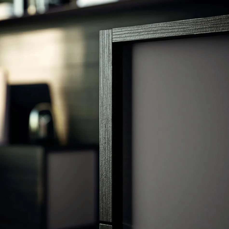 Muebles de dormitorio doble con 5 elementos Made in Italy - Scampia Viadurini