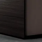 Muebles de dormitorio doble con 5 elementos Made in Italy - Scampia Viadurini