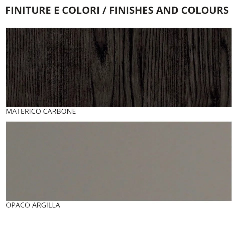 Muebles de dormitorio doble con 5 elementos Made in Italy - Scampia Viadurini