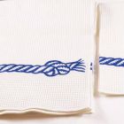 Toalla con estampado artesanal de algodón de una pieza Made in Italy - Marcas Viadurini