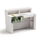 Barra de Bar Luminosa con Accesorio Organizador y Botellero - Reportaje Viadurini