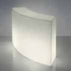 Mostrador de barra modular Slide Snack Barra blanca brillante hecha en Italia Viadurini