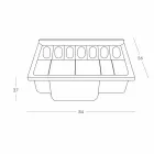 Barra de bar de estilo moderno Slide Break Line bright hecha en Italia Viadurini