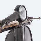 Consola de bar en madera de mango y Vespa en acero de diseño moderno - Shallot Viadurini