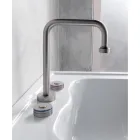 Mezclador de lavabo moderno de 3 orificios con líneas rojas y azules Made in Italy - Quito Viadurini