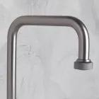 Mezclador de lavabo moderno de 3 orificios con desagüe Made in Italy - Quito Viadurini