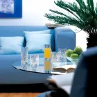 12 piezas de cristal ecológico de diseño vintage antiguo doble - Cantabile Viadurini