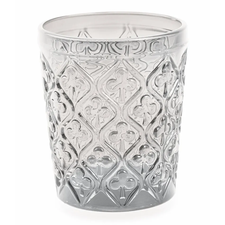 Vasos de agua de vidrio coloreado con adornos arabescos 12 piezas - Marruecos Viadurini