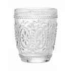Vasos De Agua De Vidrio Transparente Decorados 12 Piezas - Palazzo Viadurini