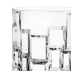 Vasos bajos de cristal ecológico decorado 12 piezas - Catania Viadurini