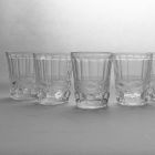 Vasos De Agua De Vidrio Transparente Decorados 12 Piezas - Garbo Viadurini