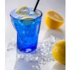 Copas de cóctel de vidrio coloreado 6 piezas de diseño arrugado - Sarabi Viadurini