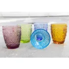 Set de 6 vasos de agua decorados y de colores - Pastel-Palazzo Viadurini