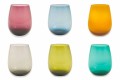 Vasos de vidrio coloreado para servicio moderno de agua de 12 piezas - Aperi