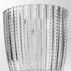 Vasos De Vidrio Transparente Decorados, Servicio De Agua Moderno 12 Piezas - Mezcla Viadurini