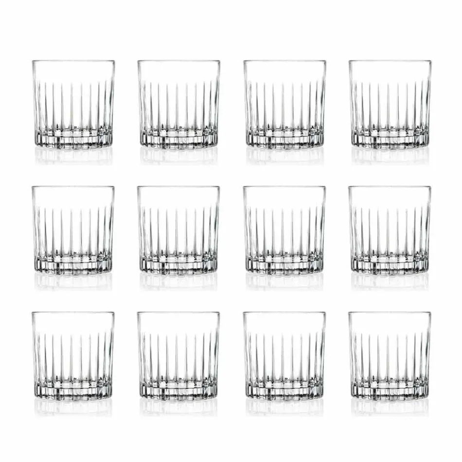 Vaso Lowball Basso Old Fashioned Vasos para Cockatil 12 Piezas - Senzatempo Viadurini