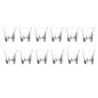 Vasos bajos para bebidas Tumbler en cristal de color ecológico 12 piezas - Amalgama Viadurini