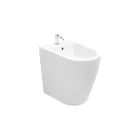 Bidé monoorde de pie con tecnología sin borde en cerámica blanca - Oleandro  Viadurini