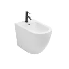 Bidé monomando de pie en cerámica blanca resistente con un diseño moderno - Olmo Viadurini