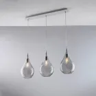 Riel de hierro fabricado en Italia con cristal Pyrex para decoración de interiores - Amazonia Viadurini