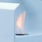 encimera Biocamino con bioetanol cerámica y acero Curtis Viadurini