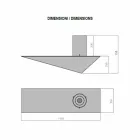 Biochimenea de pared de diseño moderno en acero pintado y vidrio - Malcolm Viadurini