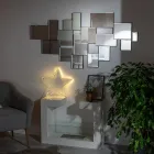 Bio Chimenea de Suelo de Metal Pintado Blanco y Cristal Templado - Pelide Viadurini