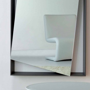 Bonaldo Hang pared espejo lacado en madera diseño H185cm made in Italy