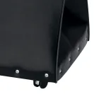 Bolsa para leña en ecopiel con ruedas Made in Italy - Caracol Viadurini