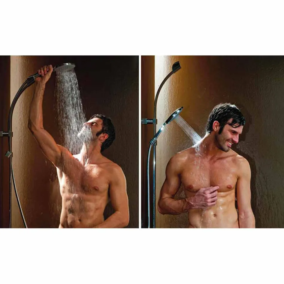 Bossini Set ducha deslizante con toma de agua plana Viadurini