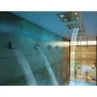 Bossini Rociador de ducha de techo cromado de dos chorros con cromoterapia Dream Viadurini