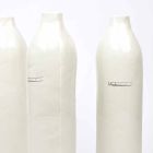 Botellas De Porcelana Blanca Y Gris De Diseño De Lujo 2 Piezas Únicas - Arcivero Viadurini