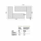 radiador de ladrillo diseño lego hidráulico fabricado en Italia por Scirocco H Viadurini