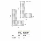 radiador de ladrillo lego eléctrico fabricado en Italia por Scirocco H Viadurini