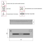 Quemador de Bioetanol Electrónico y Linear Potencia 3,6kW Aron 60 Viadurini