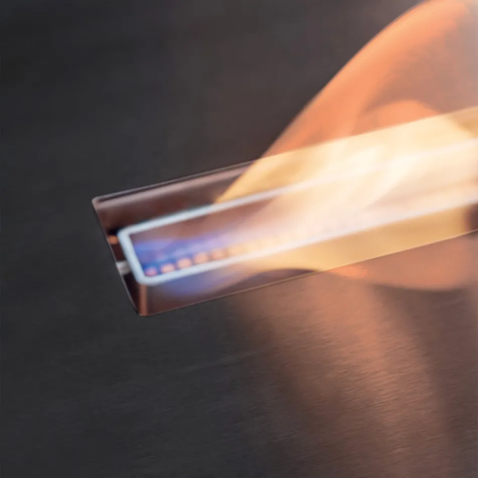 Quemador de Bioetanol de Acero Inox para Chimenea Lineal Made in Italy - Brandon Viadurini